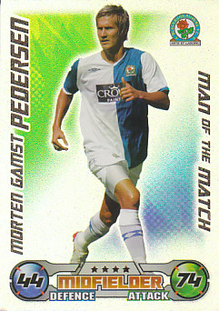 Morten Gamst Pedersen Blackburn Rovers 2008/09 Topps Match Attax Man of the Match #368